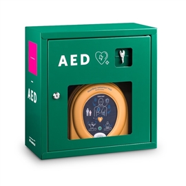 Zdjęcie AED Szafka metalowa zielona