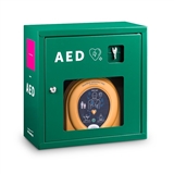AED Szafka metalowa zielona